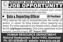 Pakistan Red Crescent Society Jobs in Islamabad